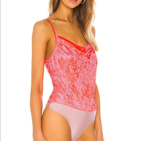 AMANDA UPRICHARD Neon Pink Bodysuit - Picture 3 of 7